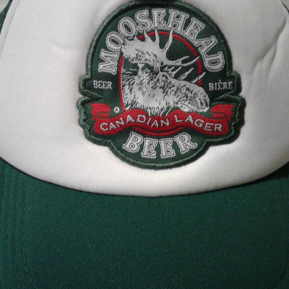 Truckers style meshed adjustable ball cap moosehead beer NWT - Picture 2 of 9